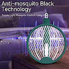 Акумуляторна електромухобійка складана "Ракета" Electric Mosquito Swatter USB, фото 2