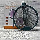 Акумуляторна електромухобійка складана "Ракета" Electric Mosquito Swatter USB, фото 4