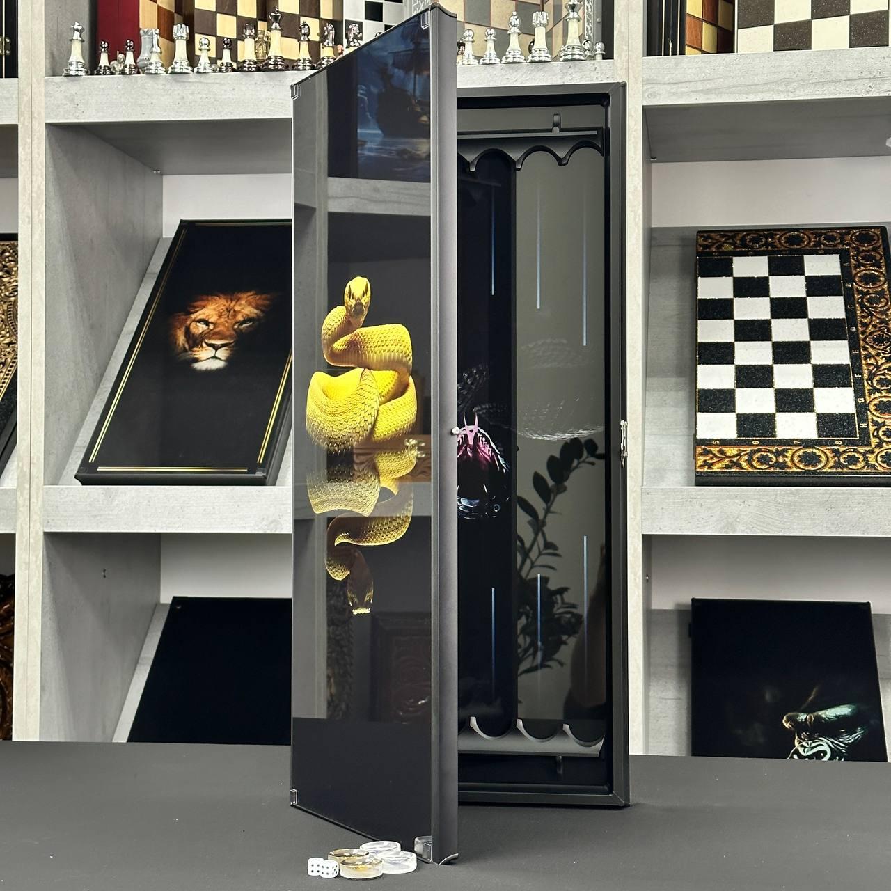 Нарди зі скла, "ЗМІЯ", 61×27×5см, арт.250100