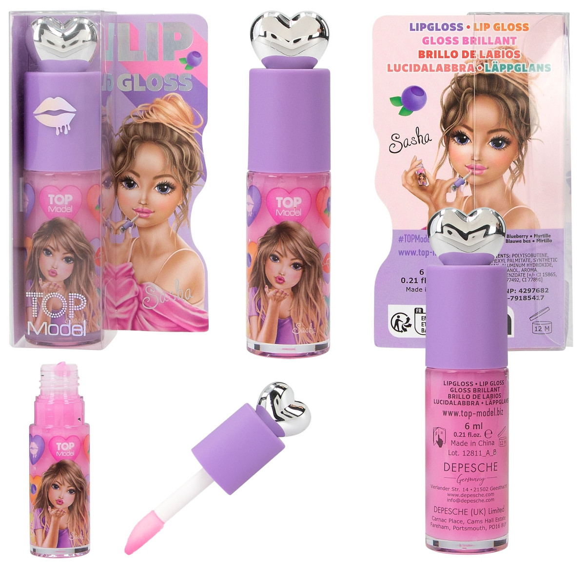 Блиски для губ Top Mode Lip Gloss Glow BEAUTY and ME дитяча косметика Топ Модел 12811