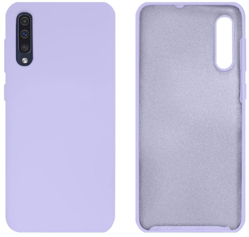 Чохол Silicone case Camera Protective для Samsung A70 (13) ліловий Lilac
