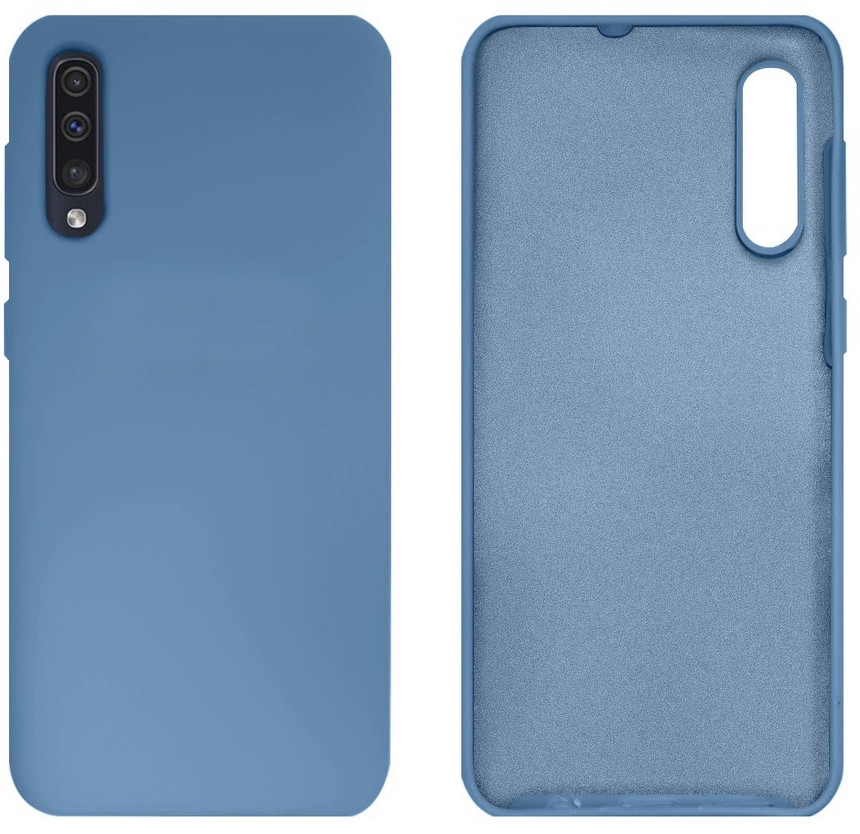 Чехол Silicone case Camera Protective для Samsung A30s/A50s (10) Cиний Azure