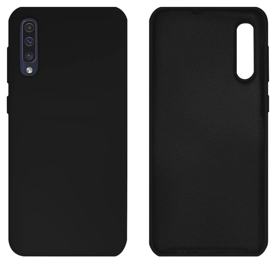 Чехол Silicone case Camera Protective для Samsung A30s/A50s (03) черный Black