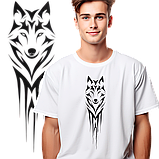 Футболка унісекс Stedman з принтом "Вовк2" XS біла, фото 4