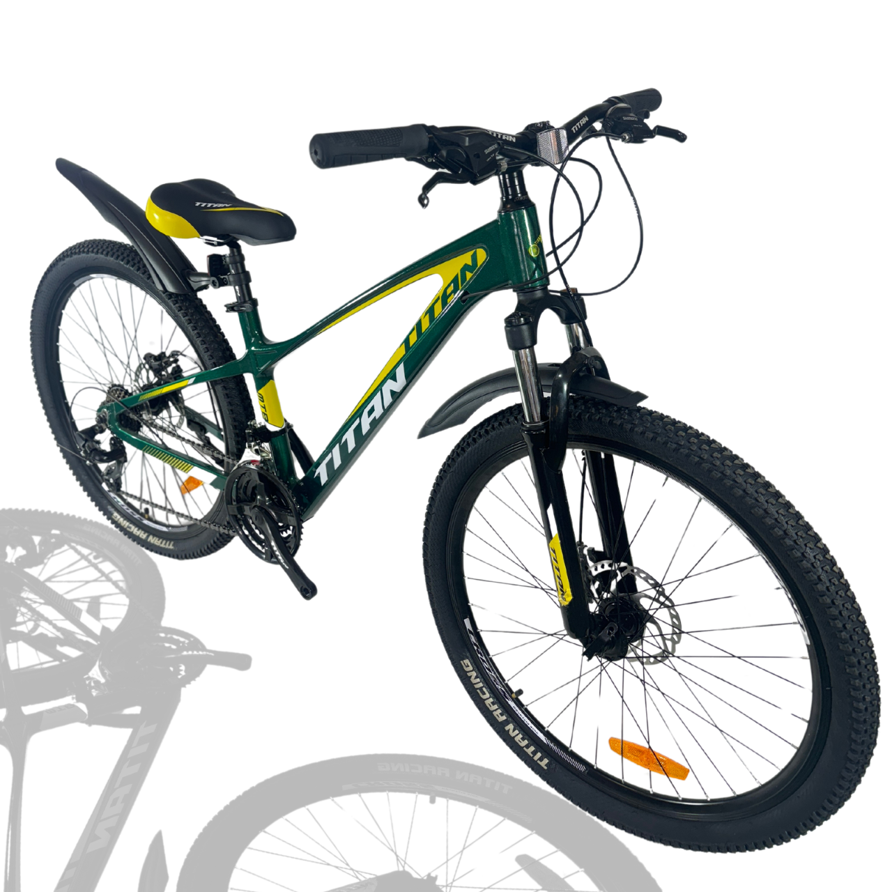 Велосипед Titan 26" Stricker 2024 Рама-14" green-yellow