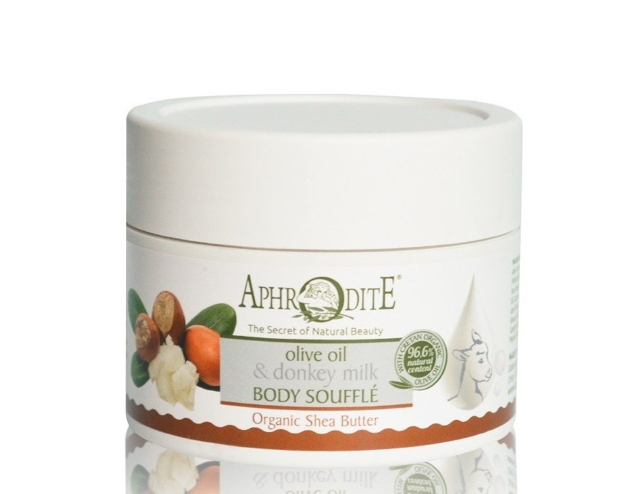 Крем-суфле для тіла «Еліксир молодості» Aphrodite Olive Oil & Donkey Milk Body Souffle (D-55)