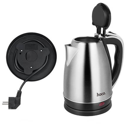 Електрочайник HOCO Cool kitchen HJD03A 1.8 л, сріблястий, фото 3