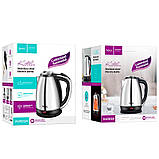 Електрочайник HOCO Cool kitchen HJD03A 1.8 л, сріблястий, фото 5