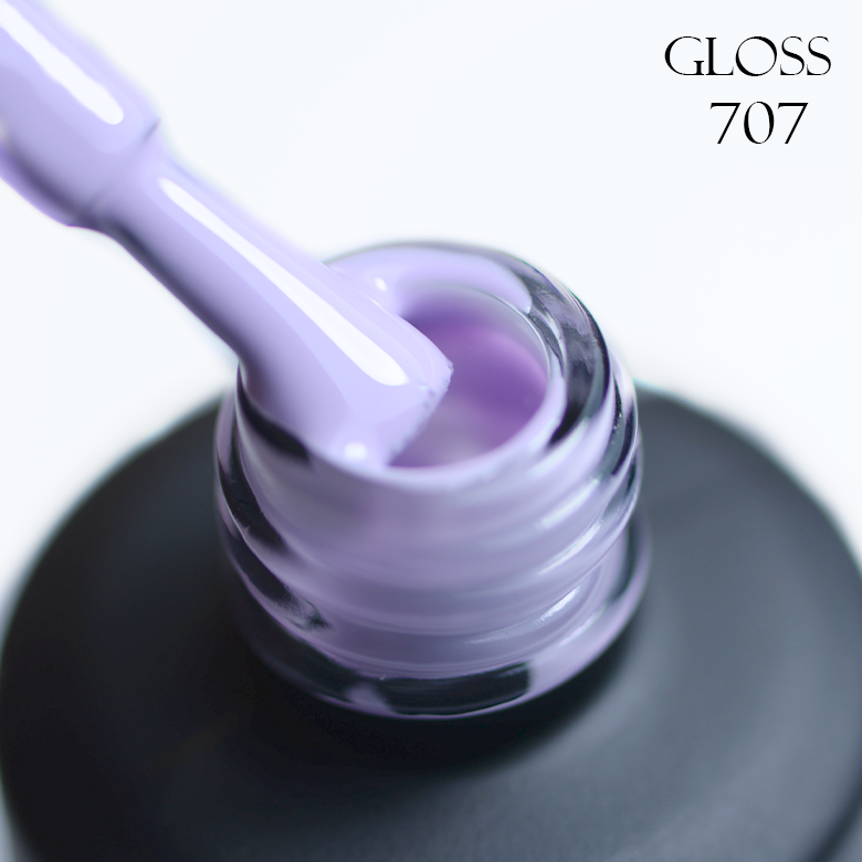 Гель-лак GLOSS 707 (холодний світло бузковий), 11 мл
