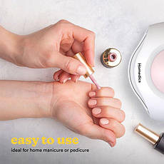 Портативна УФ лампа для полімеризації гель-лаків та акрилу Nail Polish Dryer 2-in-1, фото 4