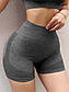 Фітнес-шорти для жінок з високою талією для підкреслення сідниць. Колір: Сірий. Розмір S, фото 3