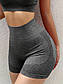 Фітнес-шорти для жінок з високою талією для підкреслення сідниць. Колір: Сірий. Розмір S, фото 6