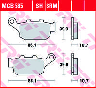 Тормозные колодки TRW / LUCAS MCB585