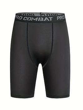 Довгі компресійні шорти Pro Combat. Колір: Чорний. Розмір XL