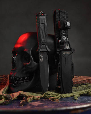 Ніж Україна Ukraine black ВТ7817