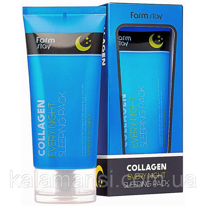 Нічна маска з колагеном Farm Stay Collagen Every Night Sleeping Pack 120мл