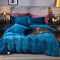 Велюровий комплект постільної білизни Євро розмір 200*230