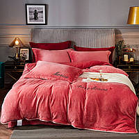 Велюровий комплект постільної білизни Євро розмір 200*230