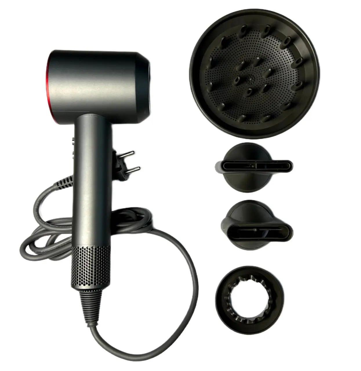 Фен стайлер для волосся 5в1 PRO High Speed Blower 6707 Чорний 1200 Вт 3 режими нагрівання, фото 1