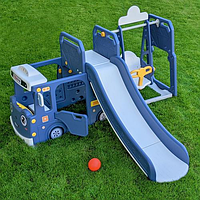 Дитяча гірка-гойдалка BAMBI WM19090-4 Синій 195-205-120 см