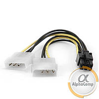 Кабель живлення MOLEX×2 — 6pin Pci-E