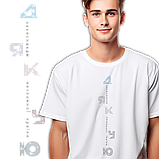 Футболка унісекс Stedman з принтом "Дякую"  XS біла, фото 4