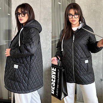 Легка демісезонна куртка з капюшоном батал top