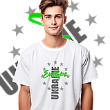 Футболка унісекс Stedman з принтом "Європа"  XS біла, фото 4