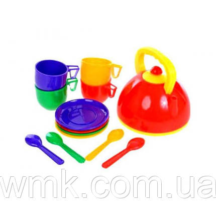 Набір посуду з чайником 279 13ел Юніка дитяча іграшка, фото 1