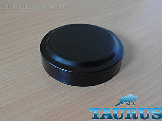 Круглий чорний плоский декоративний фланець Eco D76мм висотою 11мм із н/ж сталі, без отвору. Суцільний. AISI