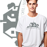 Футболка унісекс Stedman з принтом "В своїй хаті" XS біла, фото 4