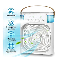 Портативний 4в1 вентилятор, охолоджувач, зволожувач, кондиціонер, ароматизатор AIR COOLER