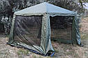 Намет-Альтанка зі спідницею 320 х 320 х 245 см посилена два входи москітна сітка, фото 6