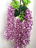 Штучна гліцинія. Гілки декоративної гліцинії (1 метр, бузкова), фото 4