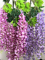 Штучна гліцинія. Гілки декоративної гліцинії (1 метр, бузкова), фото 5
