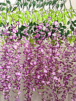 Штучна гліцинія. Гілки декоративної гліцинії (1 метр, бузкова), фото 7