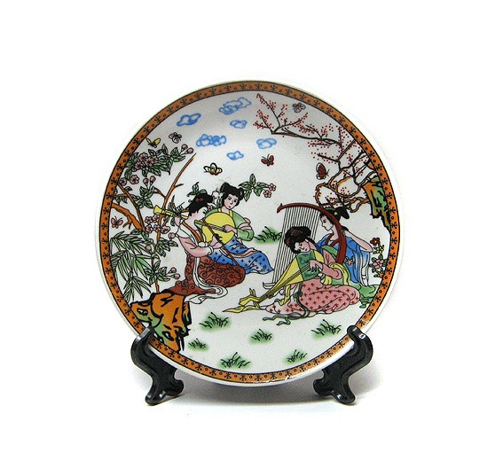 Тарілка для декору маленька Китайськики, фото 1