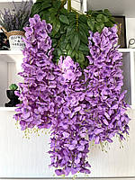 Штучна гліцинія. Гілки декоративної гліцинії (110 см, лавандова), фото 3
