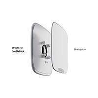 Лицьова панель Ajax Brandplate white для брендування вуличної сирени StreetSiren DoubleDeck (10 шт.) от