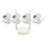 Комплект відеоспостереження WIFI-PTZ Outdoor 009-4-2MP Pipo (4 вуличні камери, кабелі, блок живлення, от