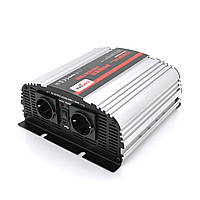 Інвертор напруги Carspa-1200-242 (1200Вт), 12/220V, approximated,  2Shuko, USB, клеми, Box Q4 от DOM-Energy
