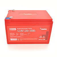 Літій-залізо-фосфатний акумулятор Merlion LiFePO4 12.8 V 12 AH (4S2P/BMS-15A), (151x99x99), 1,29kg для