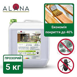 Концентрат антисептик Алана-2 1:9 для обробки дерев'яних конструкцій всередині та зовні 5 кг