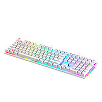 Клавіатура USB Fantech MK855RGB, довжина кабелю 135см, (Eng), White, 108к, Q10 от DOM-Energy