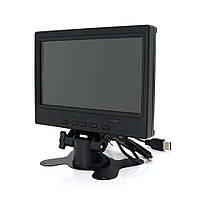 Автомобільний РК-монітор 7"(16：9) панель IPS, AV/VGA/HDMI роз'єм + touchscreen, 1024*600ips, 12-24V, BOX от