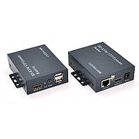 Одноканальний активний подовжувач HDMI сигналу UTP кабелю. Дальність передачі: до 120 метрів, cat5e/cat6e от