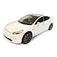 Машинка металева Tesla Model 3 Тесла біла 1:24 звук світло інерція відкр двері багажник капот гумові колеса 20,5*8*7см (GT-9820), фото 3