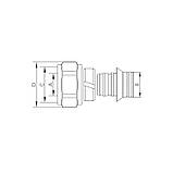 Євроконус з двома ущільнювальними резинками Koer KR.1153 - 3/4"x16 (KR5049), фото 2