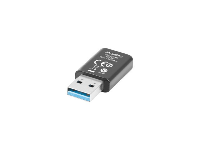 Lanberg wireless karta network WiFi USB 3.0 AC1200 Dual band 2 wewnętrzne anteny