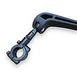 Дзеркало на велосипед самокат мотоцикл мопед заднього виду (ліве) з кріпленням на кермо, фото 4